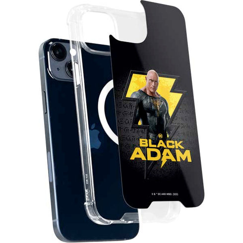 DC Comics Black Adam Movie Art Character and logo iPhone 14 Plus MagSafe Case