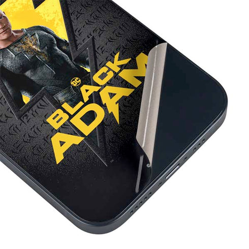 DC Comics Black Adam Movie Art Character and logo iPhone 14 Plus Skin