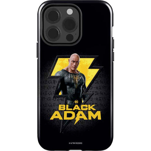 DC Comics Black Adam Movie Art Character and logo iPhone 15 Pro Impact Case