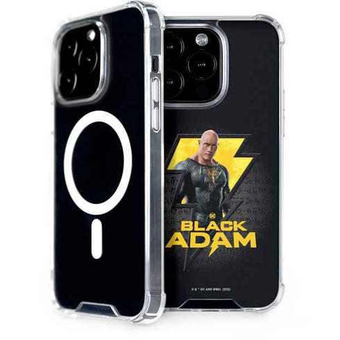 DC Comics Black Adam Movie Art Character and logo iPhone 14 Pro MagSafe Case