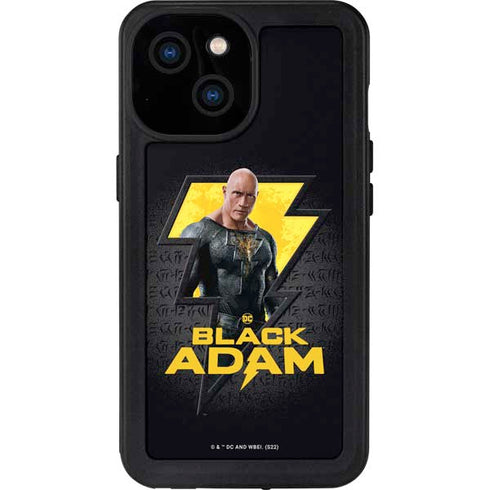 DC Comics Black Adam Movie Art Character and logo iPhone 15 Waterproof Case