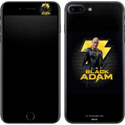 DC Comics Black Adam Movie Art Character and logo iPhone 8 Plus Skin