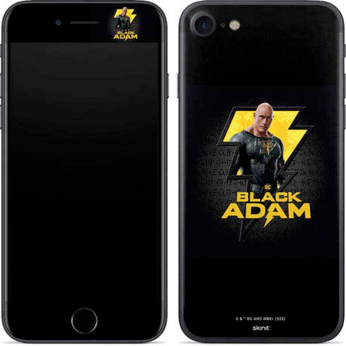 DC Comics Black Adam Movie Art Character and logo iPhone 8 Skin