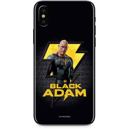 DC Comics Black Adam Movie Art Character and logo iPhone X Skin