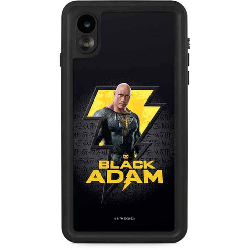 DC Comics Black Adam Movie Art Character and logo iPhone XR Waterproof Case