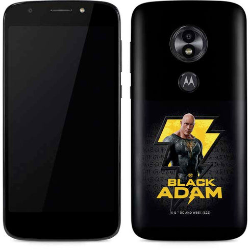 DC Comics Black Adam Movie Art Character and logo Moto E5 Play Skin
