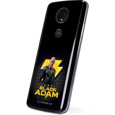 DC Comics Black Adam Movie Art Character and logo Moto E5 Plus Skin