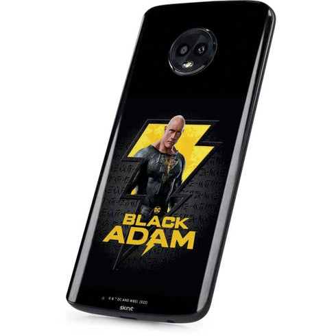 DC Comics Black Adam Movie Art Character and logo Moto G6 Skin