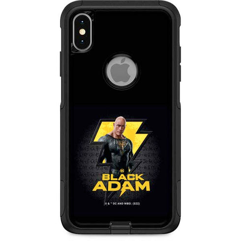 DC Comics Black Adam Movie Art Character and logo Otterbox Commuter iPhone Skin