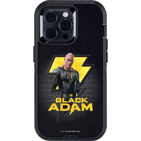 DC Comics Black Adam Movie Art Character and logo Otterbox Defender iPhone Skin
