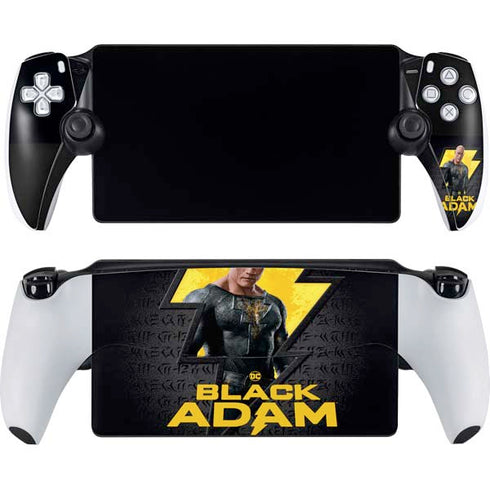 DC Comics Black Adam Movie Art Character and logo PlayStation Portal Remote Player Skin