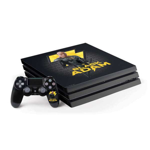 DC Comics Black Adam Movie Art Character and logo PS4 Pro Bundle Skin