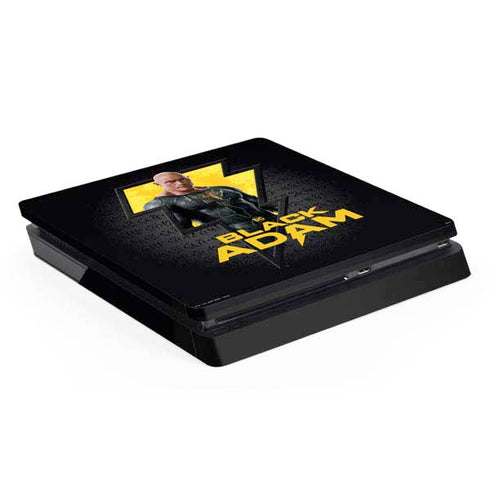 DC Comics Black Adam Movie Art Character and logo PS4 Slim Skin