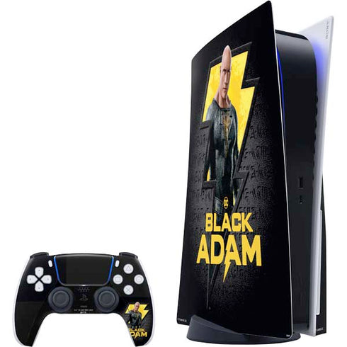 DC Comics Black Adam Movie Art Character and logo PS5 Bundle Skin