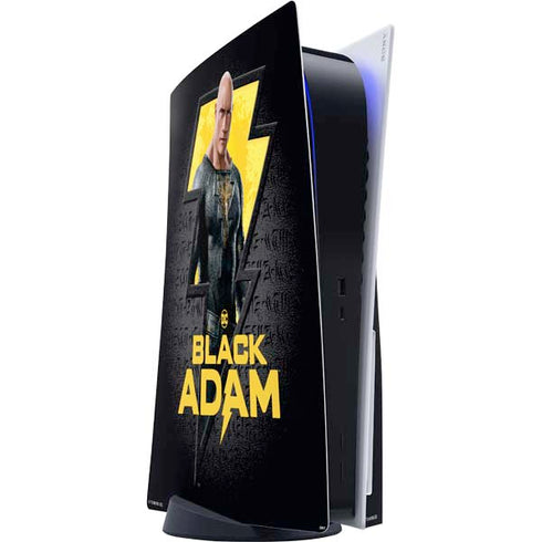 DC Comics Black Adam Movie Art Character and logo PS5 Console Skin