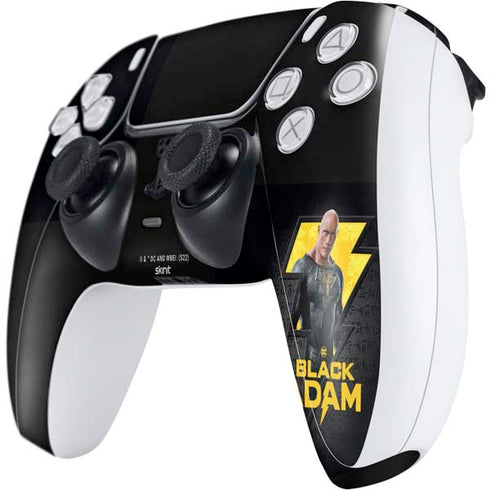 DC Comics Black Adam Movie Art Character and logo PS5 Controller Skin