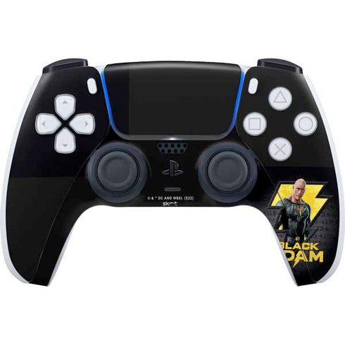 DC Comics Black Adam Movie Art Character and logo PS5 Controller Skin