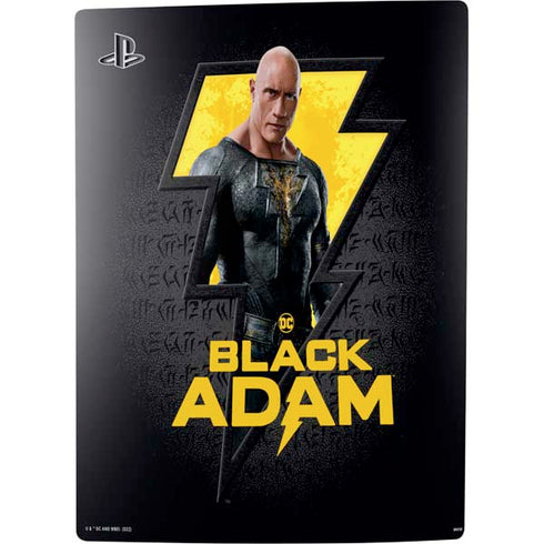 DC Comics Black Adam Movie Art Character and logo PS5 Digital Edition Console Skin