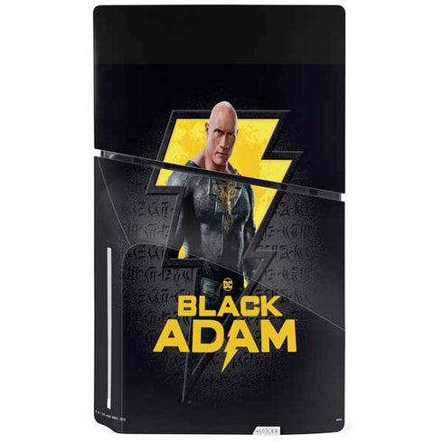 DC Comics Black Adam Movie Art Character and logo PS5 Slim Disk Console Skin