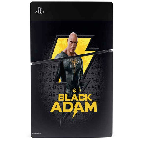 DC Comics Black Adam Movie Art Character and logo PS5 Slim Digital Edition Bundle Skin
