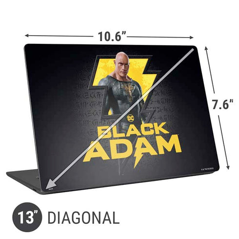 DC Comics Black Adam Movie Art Character and logo Universal Laptop 13in (10.6 x 7.6in) Skin