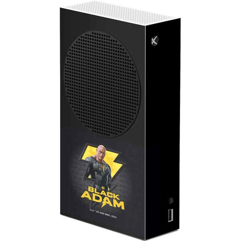 DC Comics Black Adam Movie Art Character and logo Xbox Series S Console Skin