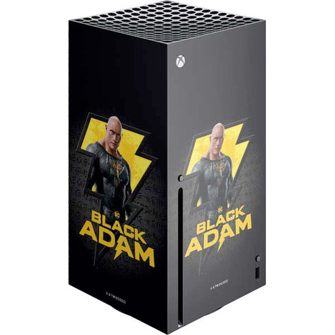 DC Comics Black Adam Movie Art Character and logo Xbox Series X Console Skin
