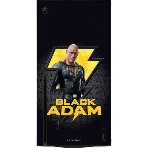 DC Comics Black Adam Movie Art Character and logo Xbox Series X Console Skin