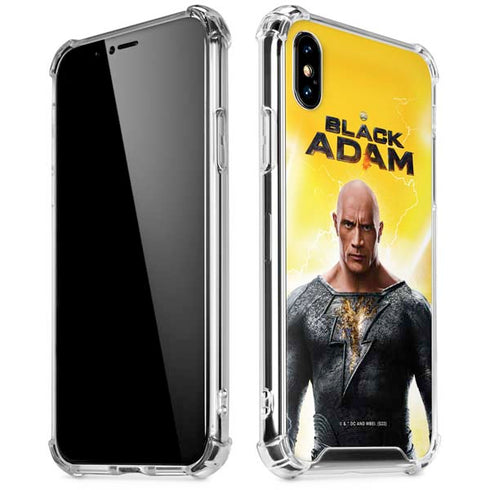 DC Comics Black Adam Movie Charcater Poster iPhone XS Max Clear Case