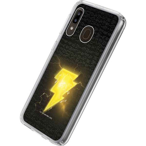 DC Comics Black Adam Lightning Bolt Galaxy A20 Clear Case