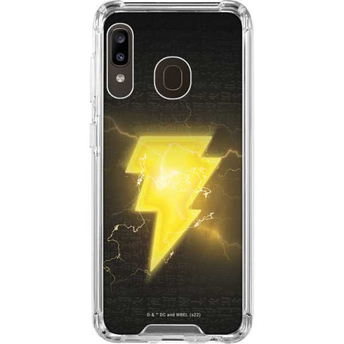 DC Comics Black Adam Lightning Bolt Galaxy A30 Clear Case