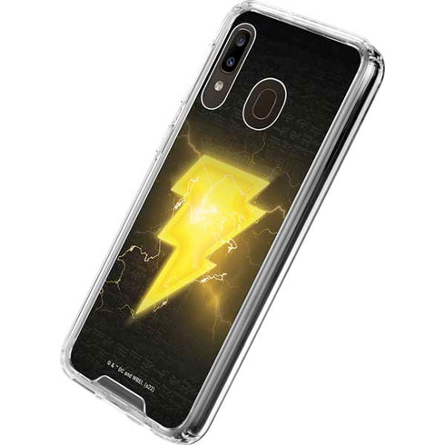DC Comics Black Adam Lightning Bolt Galaxy A30 Clear Case