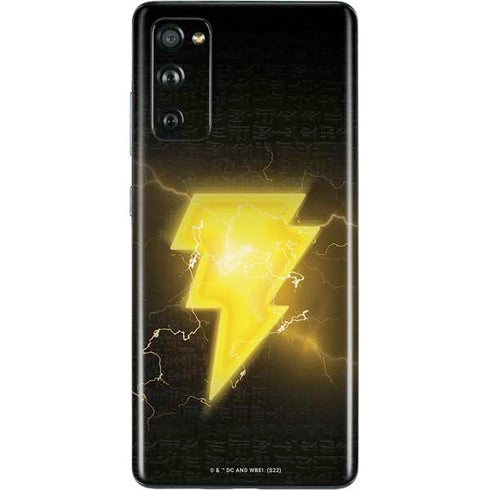 DC Comics Black Adam Lightning Bolt Galaxy S20 Fan Edition Skin