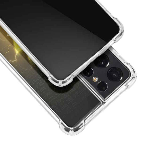 DC Comics Black Adam Lightning Bolt Galaxy S21 Ultra 5G Clear Case