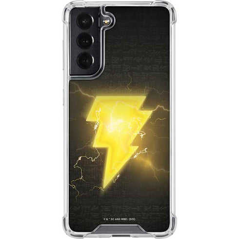 DC Comics Black Adam Lightning Bolt Galaxy S22 Clear Case