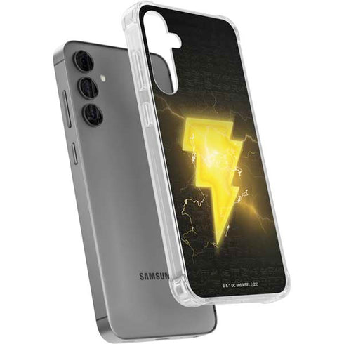 DC Comics Black Adam Lightning Bolt Galaxy S24 Plus Clear Case