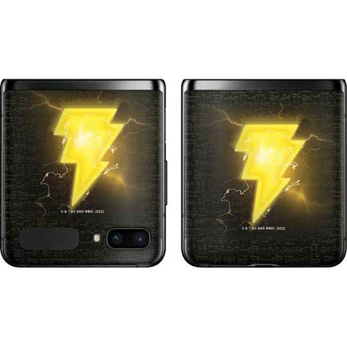 DC Comics Black Adam Lightning Bolt Galaxy Z Flip Skin