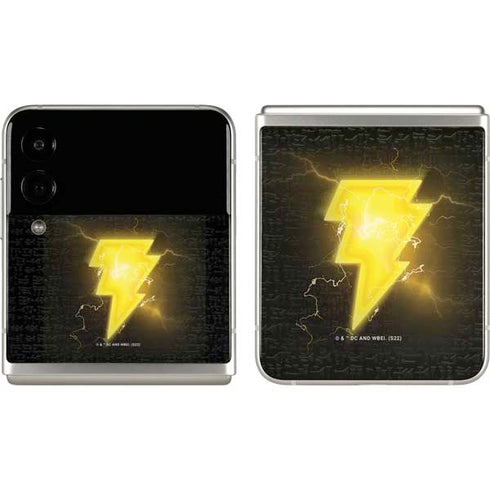 DC Comics Black Adam Lightning Bolt Galaxy Z Flip3 5G Skin