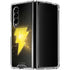 DC Comics Black Adam Lightning Bolt Galaxy Z Fold4 5G Clear Case