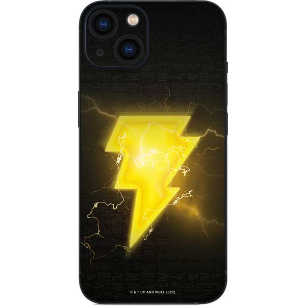 Black Adam Lightning Bolt iPhone 13 Skins Wraps Skinit