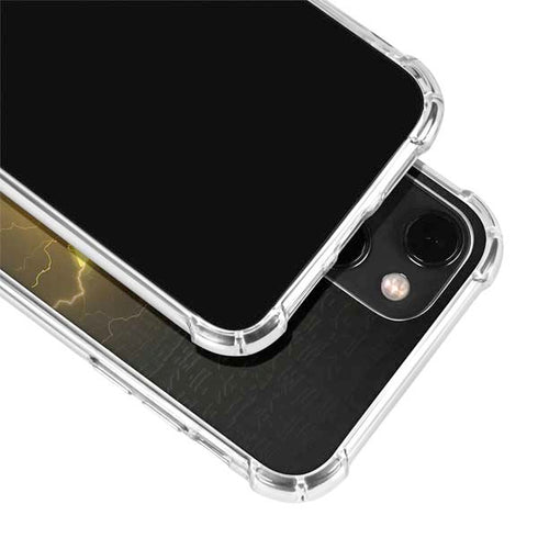 DC Comics Black Adam Lightning Bolt iPhone 14 Plus Clear Case