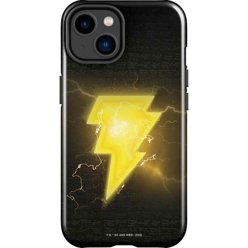 DC Comics Black Adam Lightning Bolt iPhone 14 Plus Impact Case
