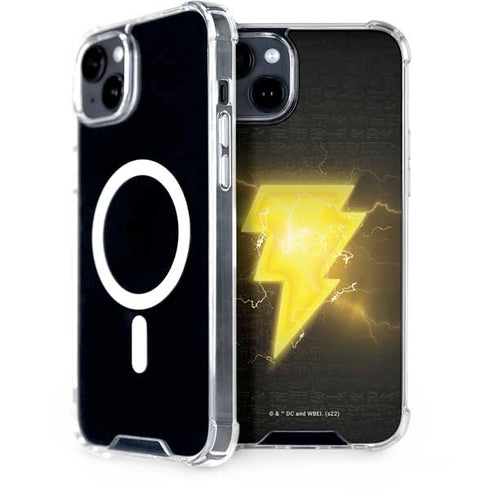 DC Comics Black Adam Lightning Bolt iPhone 15 Plus MagSafe Case