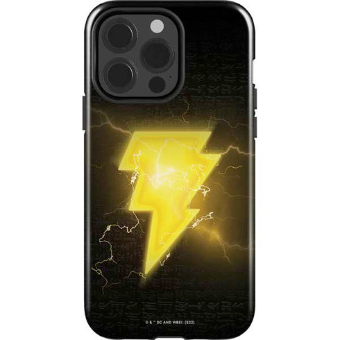 DC Comics Black Adam Lightning Bolt iPhone 15 Pro Impact Case