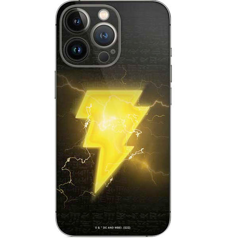 DC Comics Black Adam Lightning Bolt iPhone 14 Pro Skin
