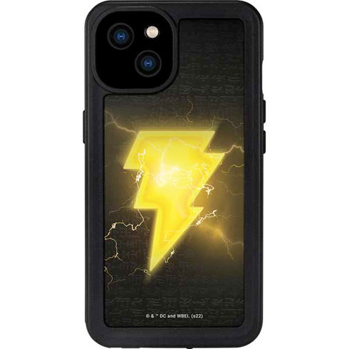 DC Comics Black Adam Lightning Bolt iPhone 15 Plus Waterproof Case
