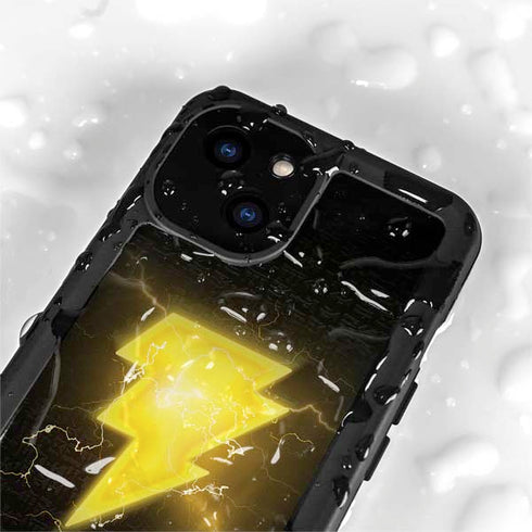 DC Comics Black Adam Lightning Bolt iPhone 15 Plus Waterproof Case