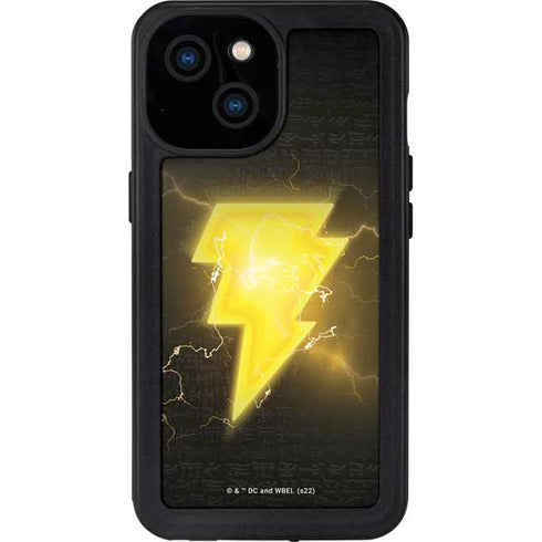 DC Comics Black Adam Lightning Bolt iPhone 15 Waterproof Case