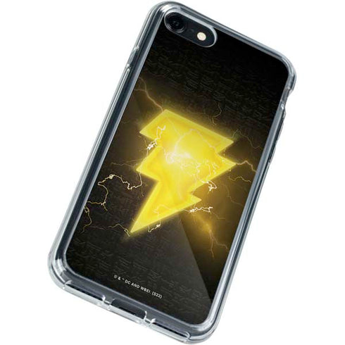 DC Comics Black Adam Lightning Bolt iPhone SE (2nd & 3rd Gen) Clear Case