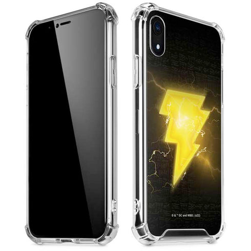 DC Comics Black Adam Lightning Bolt iPhone XR Clear Case